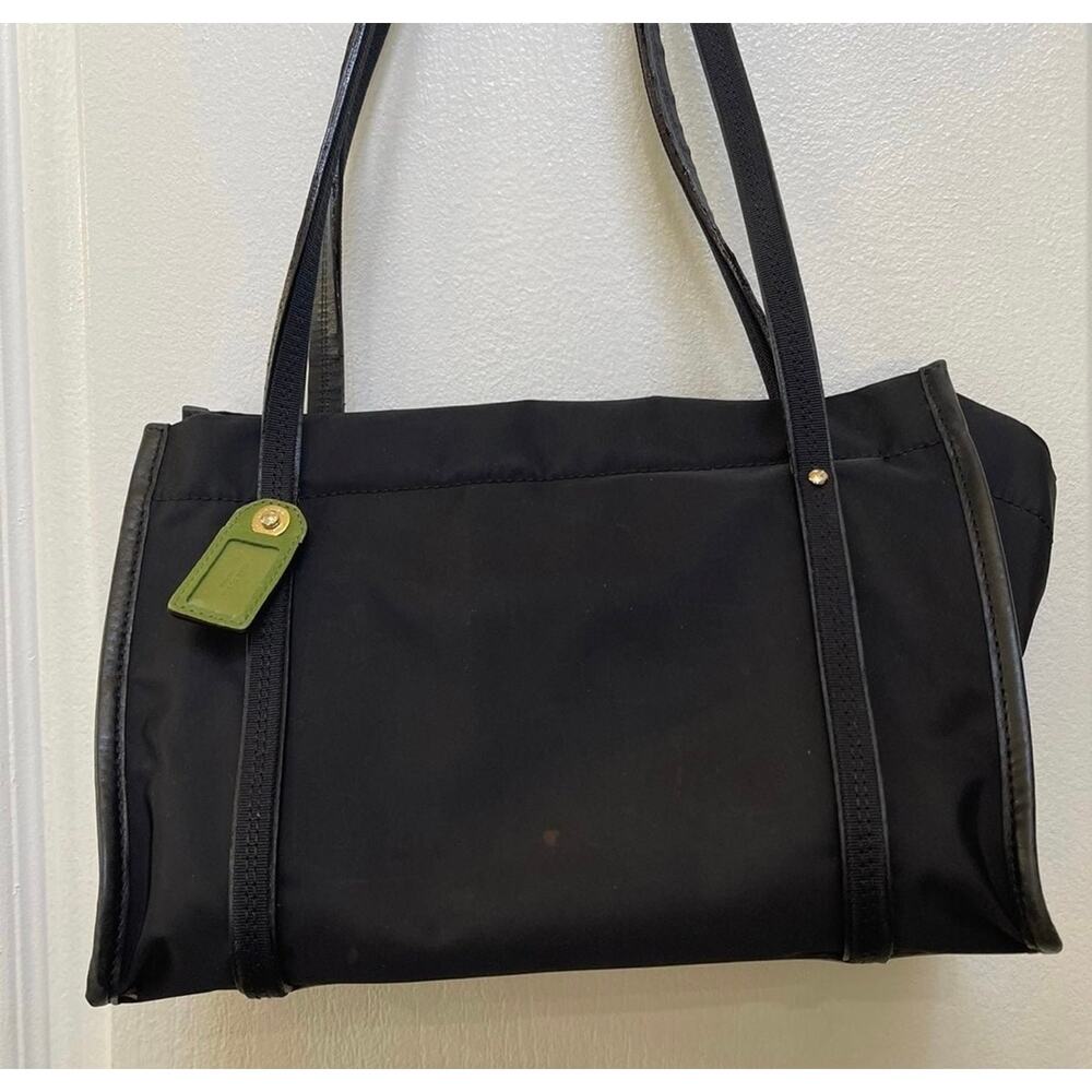 Kate Spade shoulder bag black /green nylon